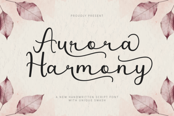 Aurora Harmony: A Handwritten Script Font That Elevates Your Brand