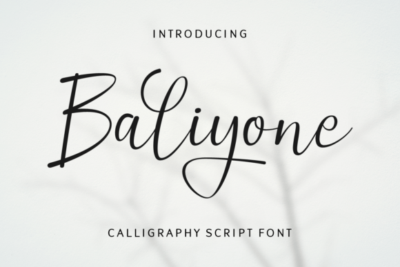 Baliyone: A Refined Script Font for Digital Brand Moments