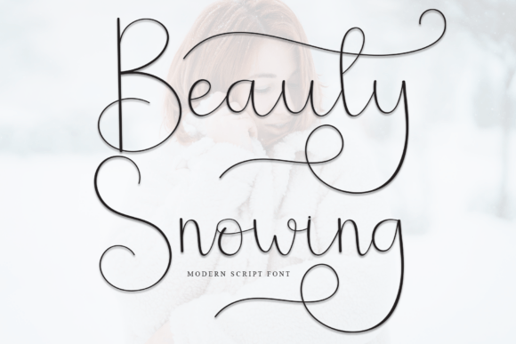 Beauty Snowing: A Handwritten Script Font for Editorial Charm