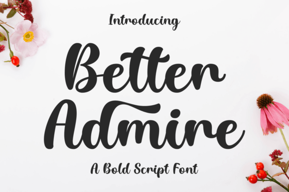 Better Admire: A Confident Script Font for Campaign Clarity