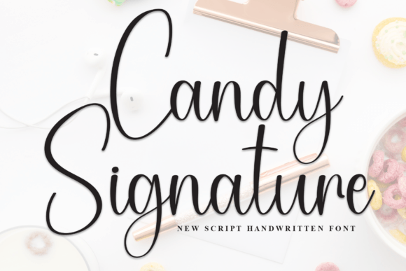 Candy Signature: A Refined Script Font for Editorial Moments