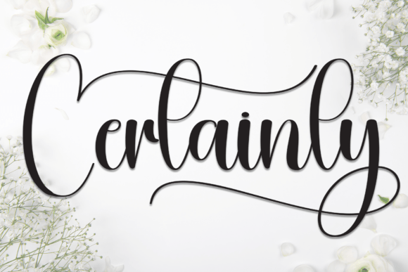 Certainly: A Timeless Script Font for Handmade Charm