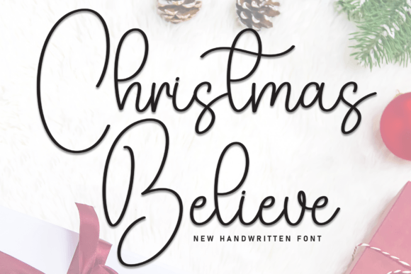 Christmas Believe: A Handwritten Script Font for Warm, Human Digital Experiences