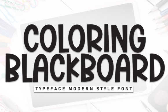 Coloring Blackboard: A Playful Script Font for Handmade Charm