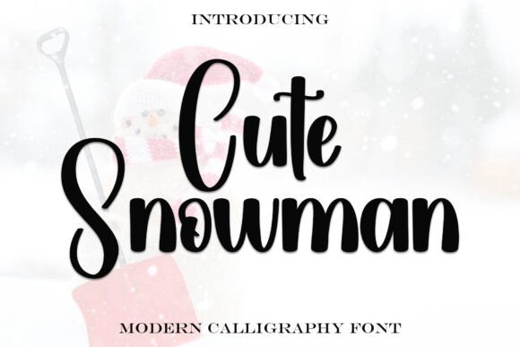 Cute Snowman: A Handwritten Font That Elevates Small Business Branding