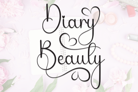 Diary Beauty: A Warm, Handwritten Display Font for Brand Identity