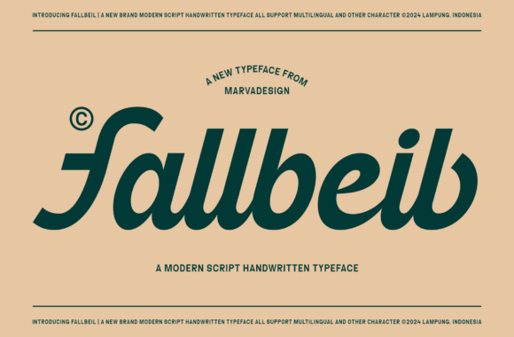 Fallbeil: A Modern Script Font That Anchors Brand Identity