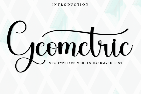 Geometric: A Modern Script Font That Balances Flow and Precision