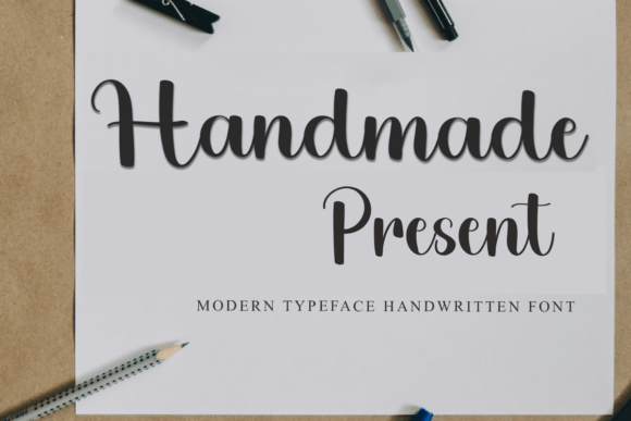 Handmade Present: A Warm, Readable Handwritten Font for Digital Brands