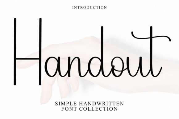Handout: A Warm, Playful Script Font for Editorial Design