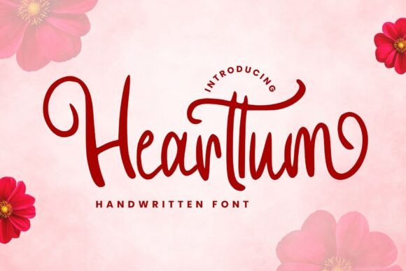 Hearttum: A Handwritten Font That Feels Human on Screen