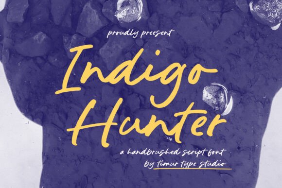 Indigo Hunter: A Bold Script Font That Cuts Through the Feed