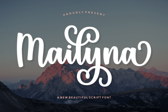 Mailyna: A Bold Script Font for Scroll-Stopping Brand Content