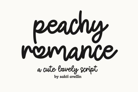 Peachy Romance: A Warm, Handmade Script Font for Authentic Branding