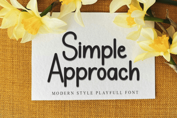 Simple Approach Font: Friendly, Consistent Branding for Small Businesses