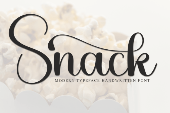 Snack: A Playful Script Font for Editorial Charm