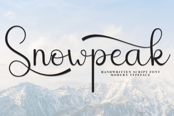 Snowpeak: A Handwritten Display Font That Makes Campaigns Feel Human
