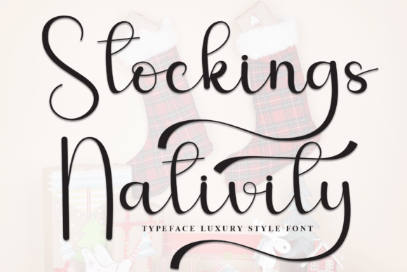 Stockings Nativity: A Handwritten Display Font with Editorial Warmth