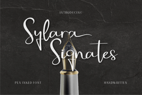 Sylara Signates: A Pen-Inked Script Font That Feels Like a Real Signature