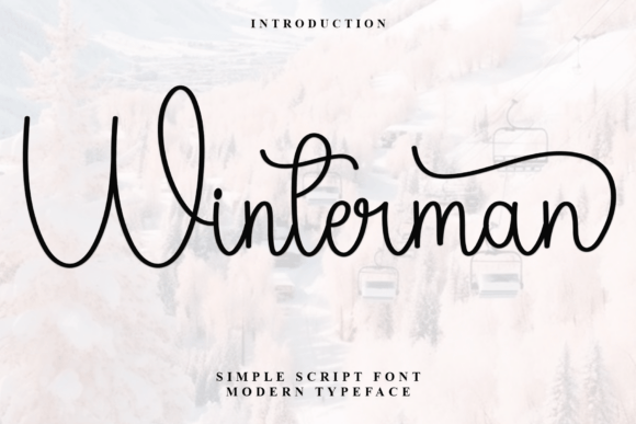 Winterman: A Festive Script Font That Feels Like Snowfall