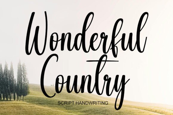 Wonderful Country: A Modern Script Font That Elevates Campaign Clarity